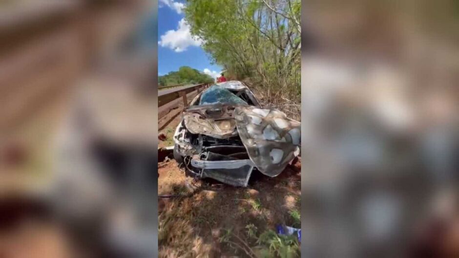 Acidente deixa dois feridos na BR-163 (vídeo)