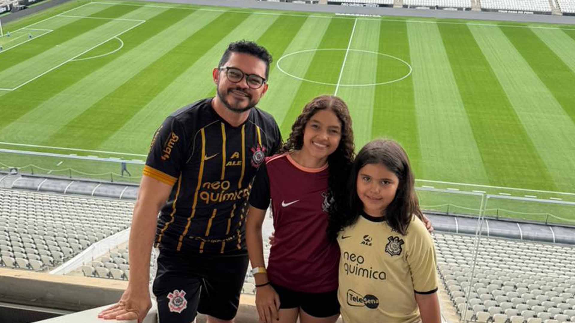 Pai escreve carta para o Corinthians e time realiza sonho de família de Mato Grosso do Sul