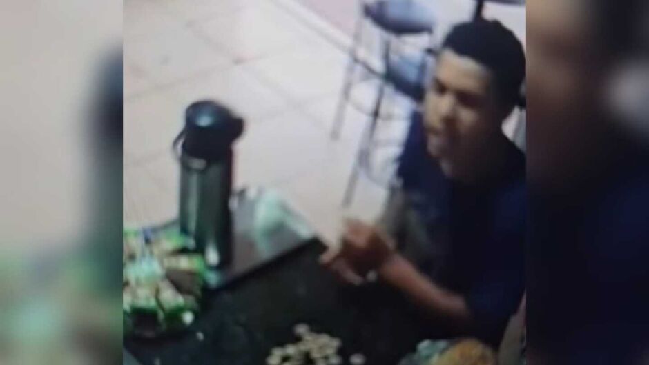 Bandido rende funcionária e leva dinheiro de padaria em Rio Brilhante (vídeo)